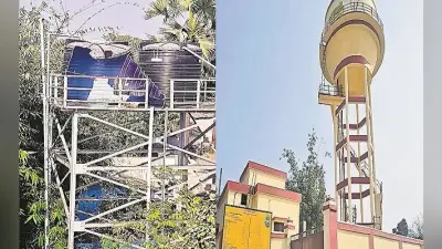 सात निश्चय योजना का जलमीनार उद्घाटन के पहले दिन ही हुआ ध्वस्त, 45 लाख की लागत से किया गया था तैयार