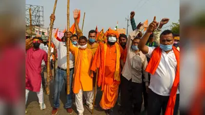 पानागढ़ में रामनवमी से पहले निकाली गयी शोभायात्रा, गूंजे जय श्री राम के नारे