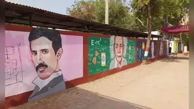 DBRAU में दीक्षांत समारोह की तैयारियां जोरों पर, अध्यात्म और विज्ञान से सजाई जा रही खंदारी कैंपस की दीवारें