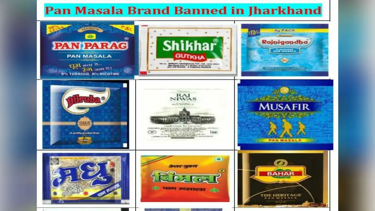 झारखंड में पान मसाला पर लगा बैन, 11 ब्रांड के पान मसालों में मिले प्रतिबंधित मैग्नीशियम कार्बोनेट