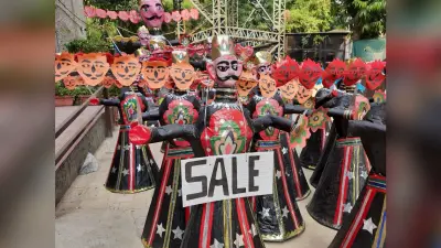 Dussehra 2020: कोरोना से लंकापति रावण भी परेशान, सज संवरकर बिकने को तैयार पर मिलता नहीं खरीदार