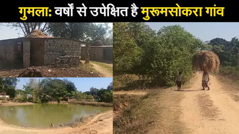 गुमला: वर्षों से उपेक्षित है मुरूमसोकरा गांव, पीना पड़ता है झरने का पानी