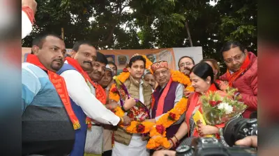 भाजपा में राष्ट्रीय मंत्री बनने के बाद पहली बार पटना आये ऋतुराज सिन्हा, कायस्थ समाज ने किया भव्य स्वागत