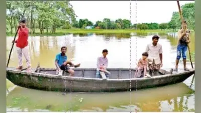 झमाझम बारिश से बिहार के इस श्ड़हर की सड़कें हुईं लबालब, तापमान गिरा