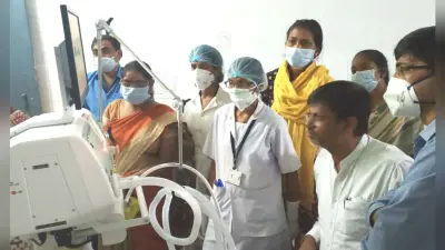 CoronaVirus Lock Down: लोहरदगा सदर अस्पताल में लगाया गया वेंटिलेटर मशीन