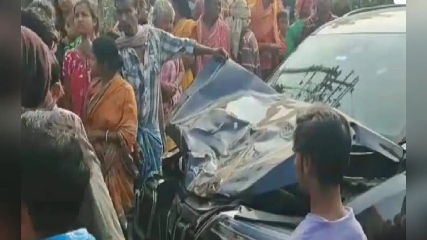 कोलकाता से आ रही स्कार्पियो ने छह राहगीरों को कुचला,1 की मौत ,इलाके में उत्तेजना