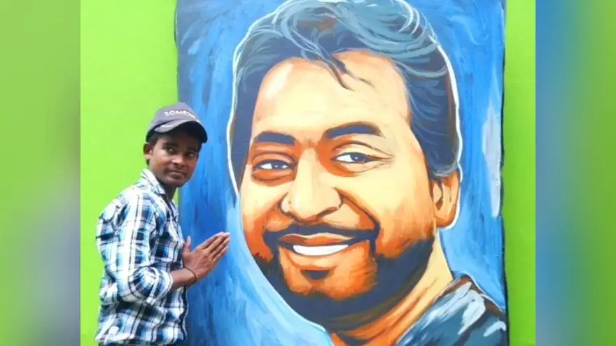 शिक्षक दिवस : अजमेर आलम ने महज पांच मिनट में अपने कला गुरु की बना डाली पेंटिंग, कहा- जीवन में ओजपूर्ण शिक्षक का होना जरूरी