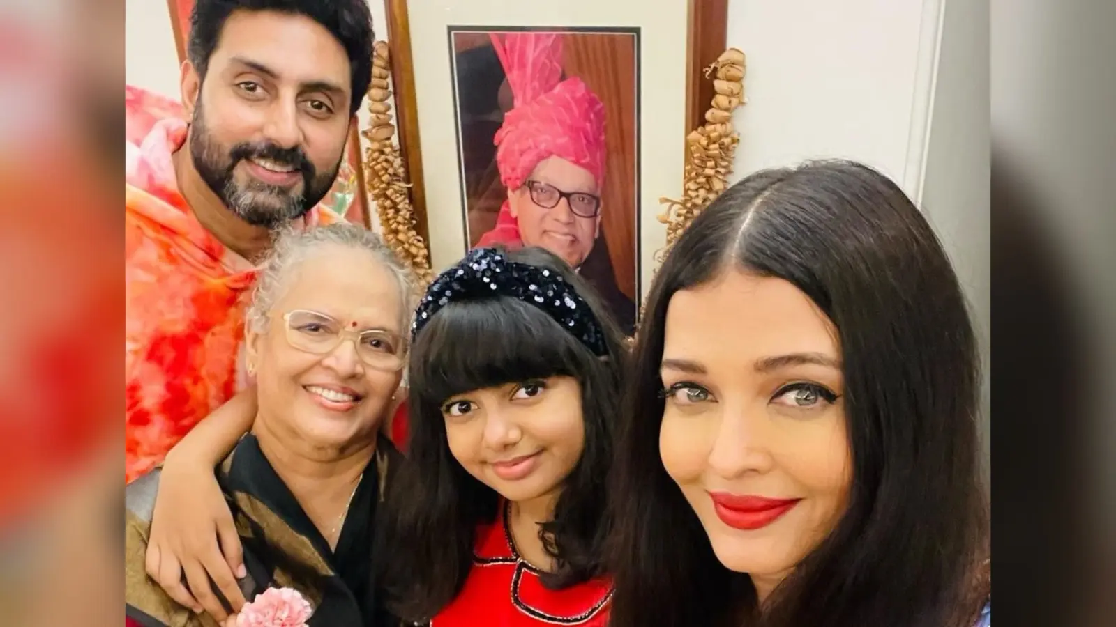 ऐश्वर्या राय ने पति अभिषेक बच्चन संग मिलकर मनाया मां वृंदा का बर्थडे, नानी पर प्यार बरसाती दिखी आराध्या