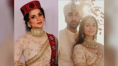 आलिया भट्ट ने अपने शादी में कॉपी किया कंगना रनौत का लुक? पहनी सेम-टू-सेम साड़ी, देखें PHOTOS