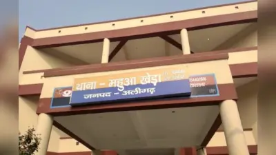 अलीगढ़ में दबिश देने गई पुलिस की गाड़ी का एक्सीडेंट, आरोपी के रिश्तेदार की मौत, कांस्टेबल घायल