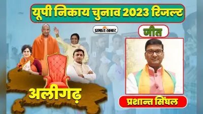 UP Civic Election Result 2023: अलीगढ़ महापौर पद पर प्रशांत सिंघल विजयी, जानें किसको कितना मिला वोट