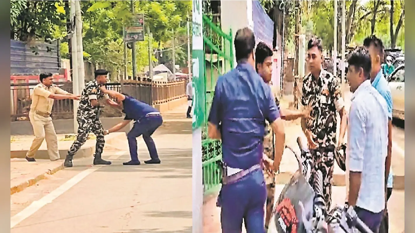 राजद कार्यालय के बाहर भिड़े कानून मंत्री के दो बॉडीगार्ड, लगे धक्का-मुक्की करने, पिस्तौल तक निकाल ली