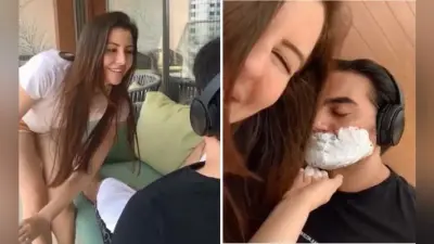 सो रहे थे Arbaaz Khan, गर्लफ्रेंड Giorgia Andriani ने कर दी शेविंग, Viral हुआ वीडियो