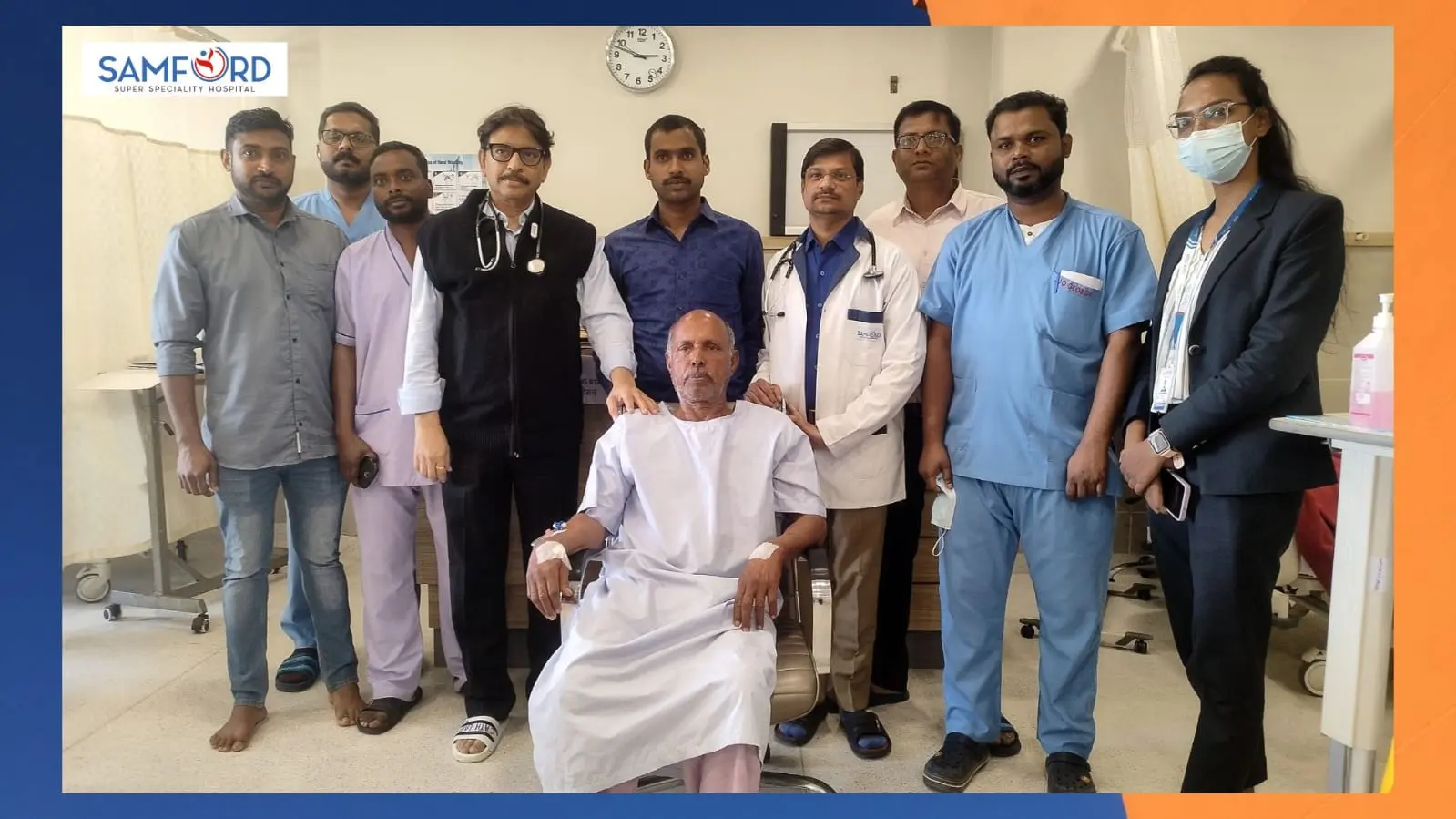 सैमफोर्ड हॉस्पिटल ने आर्मी जवान के पिता का 2 लाख के खर्च का इलाज निशुल्क किया