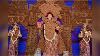 WB News : इस गांव में दुर्गा पूजा के तर्ज पर हाेती है लक्ष्मी पूजा