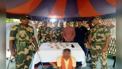 West Bengal : 3 करोड़ से अधिक के सोने के की बिस्किट के साथ बीएसएफ ने एक तस्कर को किया गिरफ्तार