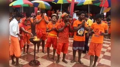 दुमका : बाबा फौजदारीनाथ का पंचशूल उतरा, बाबा को आज लगेगी हल्दी, चढ़ेगा लावा कांसा