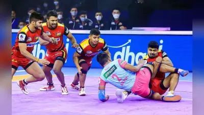 Pro Kabaddi League: बेंगलुरु बुल्स ने जयपुर पिंक पैंथर्स को 38-31 से हराया, पवन का सुपर 10 रेड