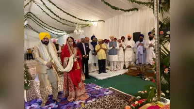 भगवंत मान के घर आई दुल्हनिया, अरविंद केजरीवाल ने निभाई पिता की रस्में, राघव चड्ढा बने बाराती, Photo
