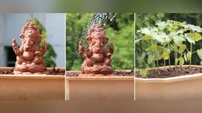 बीज से बनायी भगवान गणेश की इको-फ्रेंडली प्रतिमा, फायदे जानकर होगी बेहद खुशी
