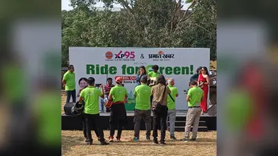 प्रभात खबर और इंडियन ऑयल ने किया राइड फॉर ग्रीन बाइक रैली का आयोजन