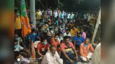 बीरभूम में BJP कार्यकर्ताओं पर TMC के हमले के विरोध में थाना घेराव, हमलावरों की गिरफ्तारी की मांग