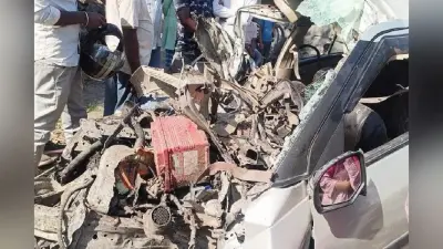 UP: बलरामपुर में बड़ा सड़क हादसा, ट्रक से टकराई कार, पति-पत्नी समेत चार बच्चों की दर्दनाक मौत