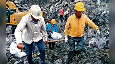 धनबाद में जमींदोज हुई महिलाओं का शव 45 घंटे बाद उठा, छह-छह लाख रुपये का मुआवजा और पुनर्वास का मिला आश्वासन