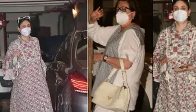 प्रेग्नेंसी में बेबी बंप फ्लॉन्ट करते नजर आईं करीना कपूर खान, मां बबीता के साथ निकली घूमने