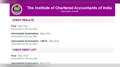 CA Inter Result May 2022: सीए इंटर रिजल्ट जारी, icai.nic.in पर चेक करें