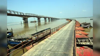 यास से बाधित हुआ गांधी सेतु के पूर्वी लेन का निर्माण, अब पांच माह बाद ही होगा नदी वाले हिस्से पर काम