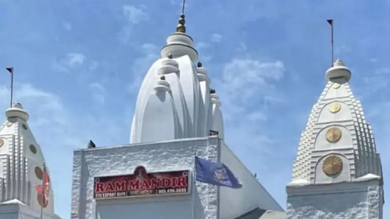 कनाडा में राम मंदिर की दीवारों पर लिखे गए भारत विरोधी नारे, एक साल में चौथी ऐसी घटना
