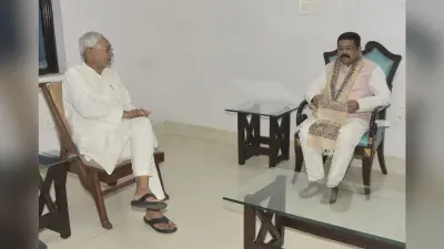 केंद्रीय मंत्री धर्मेंद्र प्रधान ने सीएम से की मुलाकात, बोले 2025 तक नीतीश प्रदेश में एनडीए के नेता