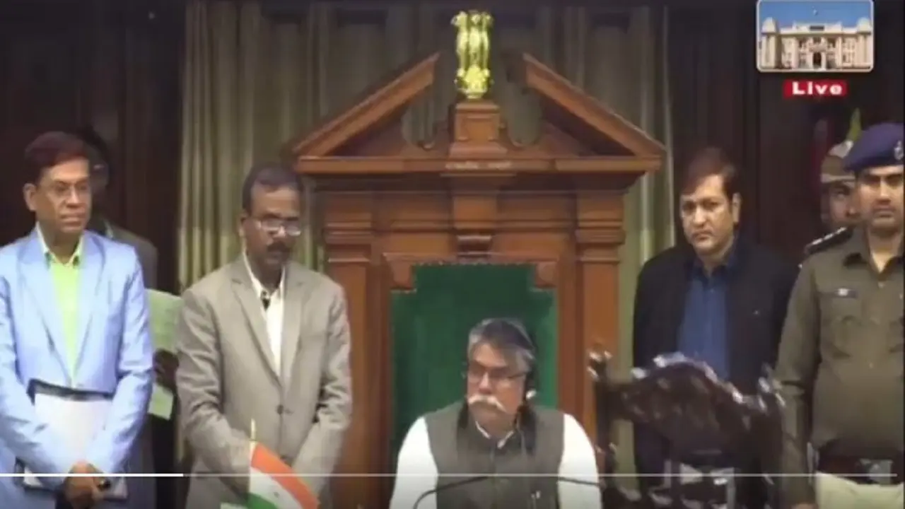 बिना बुलाये सदन में पहुंची वाकआउट कर चुकी भाजपा, स्पीकर ने टोका, बोले- किसके बुलाने पर आये हैं सदन में