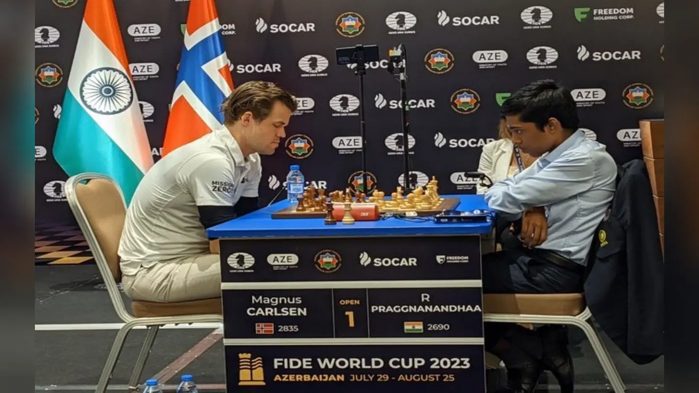 Chess World Cup Final: विश्व चैंपियन बनने से चूके प्रज्ञानानंदा, टाईब्रेकर में मैग्नस कार्लसन से मिली हार