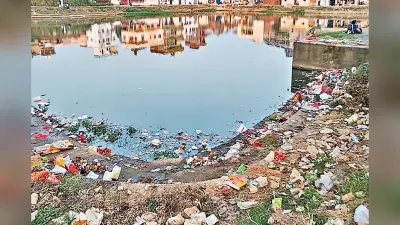 एक दिन बाद छठ शुरू, पर रांची के घाटों पर अब भी पसरी है गंदगी