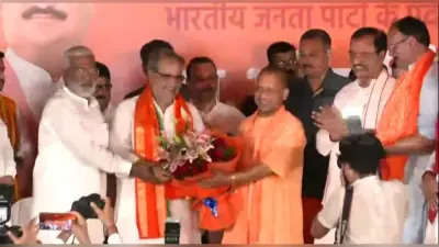 भाजपा प्रदेश अध्यक्ष बनने के बाद पहली बार लखनऊ पहुंचे भूपेंद्र चौधरी, स्वागत में भगवामय हुई राजधानी