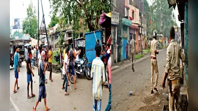 झरिया में धनंजय हत्याकांड के आरोपियों की गिरफ्तारी नहीं होने से भड़के लोग, पत्थरबाजी, वाहनों में की तोड़फोड़