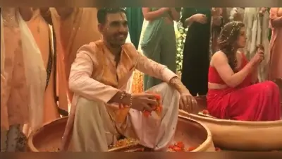 हल्दी की रस्म में मस्ती करते दिखे क्रिकेटर दीपक चाहर और मंगेतर जया, सोशल मीडिया में तस्वीरें वायरल