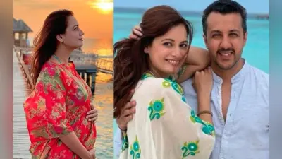 Dia Mirza ने फ्लॉन्ट किया बेबी बंप, शादी के डेढ़ महीने बाद ही एक्ट्रेस ने अनाउंस की अपनी Pregnancy, देखें Viral Photo