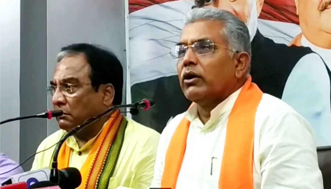 हमारे कार्यकर्ता भयभीत नहीं हैं, हम डरे हुए नहीं हैं, कोलकाता में बोले दिलीप घोष