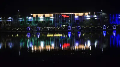दिवाली 2020 पर रंग-बिरंगी रोशनी में नहायी बोकारो स्टील सिटी
