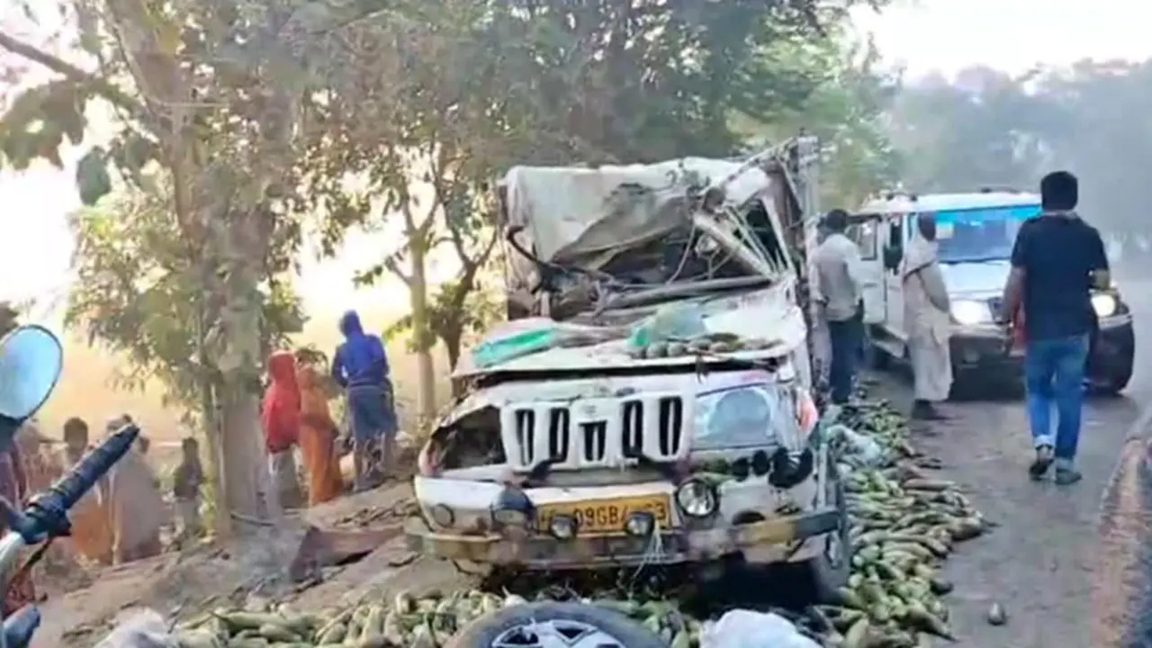 बिहार: दरभंगा में पेड़ से टकराई पिकअप वैन, चालक की मौत, दो की स्थिति गंभीर