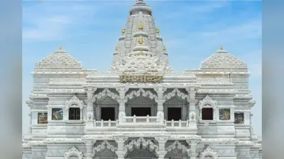 Durga puja 2023 : बांकुड़ा में वृंदावन के प्रेम मंदिर जैसा होगा मां दुर्गा का पंडाल