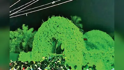 रांची दशहरा 2023: इको फ्रेंडली होगा दुर्गा पूजा पंडाल, विभिन्न प्रकार के पेड़, पौधों के दिखेंगे लत्तर