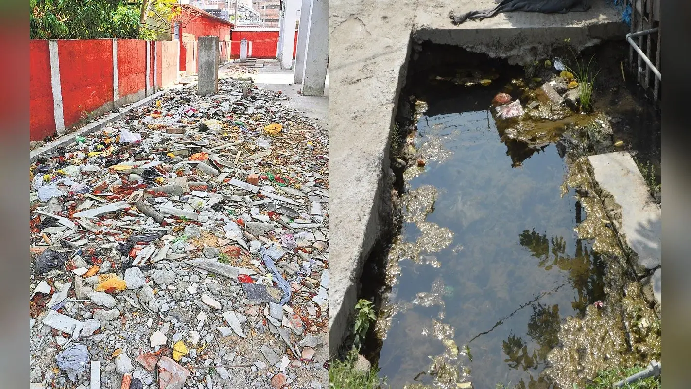 पटना: नौ साल में ही नर्क बना रेलवे के कर्मचारियों का आशियाना, बुनियादी सुविधाओं का भी अभाव