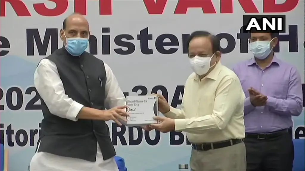मार्केट में आ गयी कोरोना की स्वदेशी दवा, रक्षा मंत्री राजनाथ और डॉ हर्षवर्धन ने 2-DG दवा को किया लॉन्च