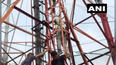 नौकरी के लिए 200 फीट ऊंचे टावर पर चढ़ा युवक, 135 दिन बाद तब उतरा नीचे जब…
