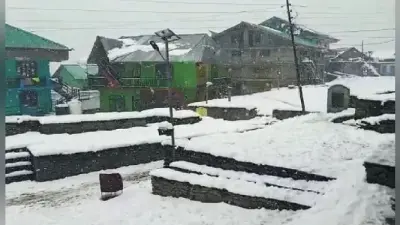हिमाचल में बर्फबारी रुकी, अब गिरने लगे हिमखंड, बर्फ में दब गयीं 280 भेड़ें