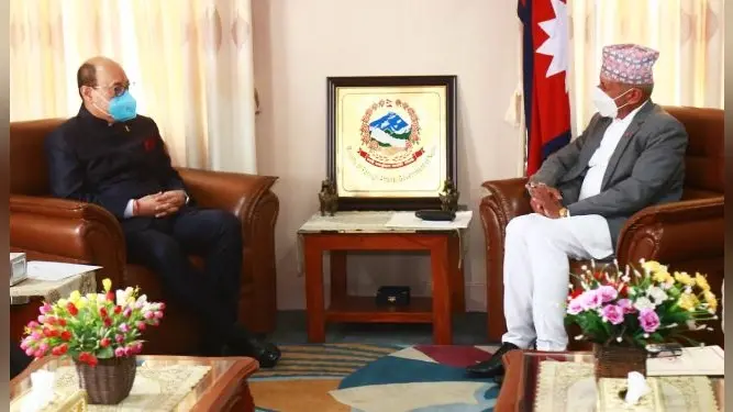 भारत और नेपाल के बीच आपसी हितों के मुद्दों पर हुई चर्चा, सहयोग बढ़ाने की दिशा में काम करने पर जतायी गयी सहमति
